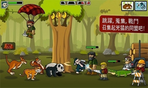 森林防御熊猫的愤怒